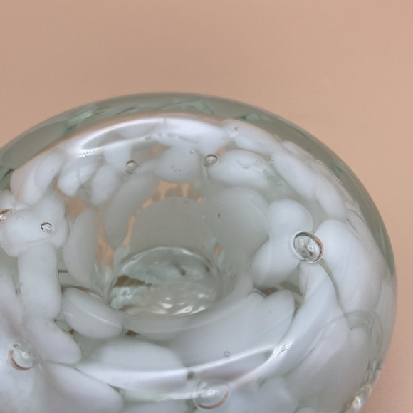 Jan Benda - Krystyna Glass Taper Candle Holder signed Set of 2 - Picture 11 of 13